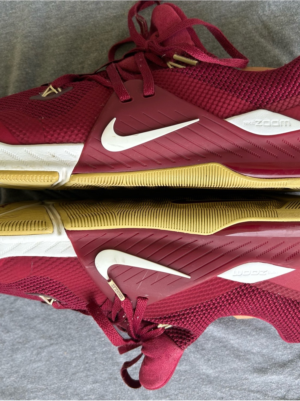 FSU Nike Men's Garnet and Gold Athletic Shoes - Picture 4 of 6